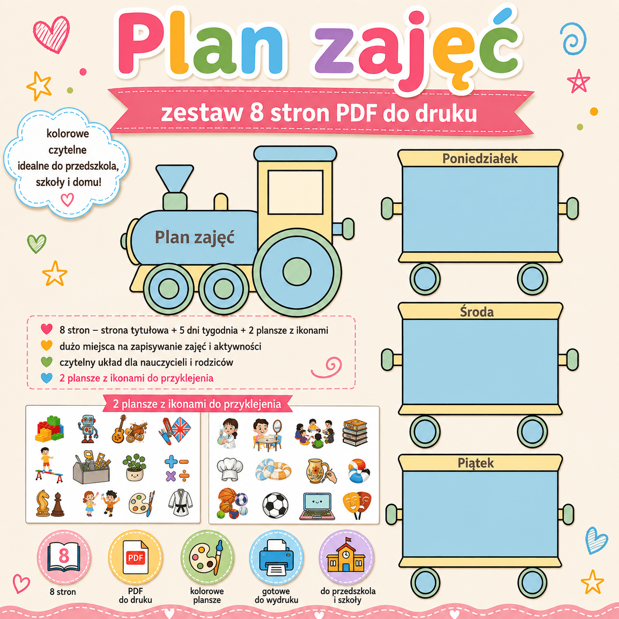 Plan lekcji - pociąg