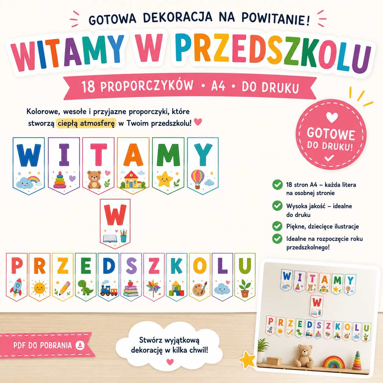 Zestaw materiałów do przedszkola - obrazek 6