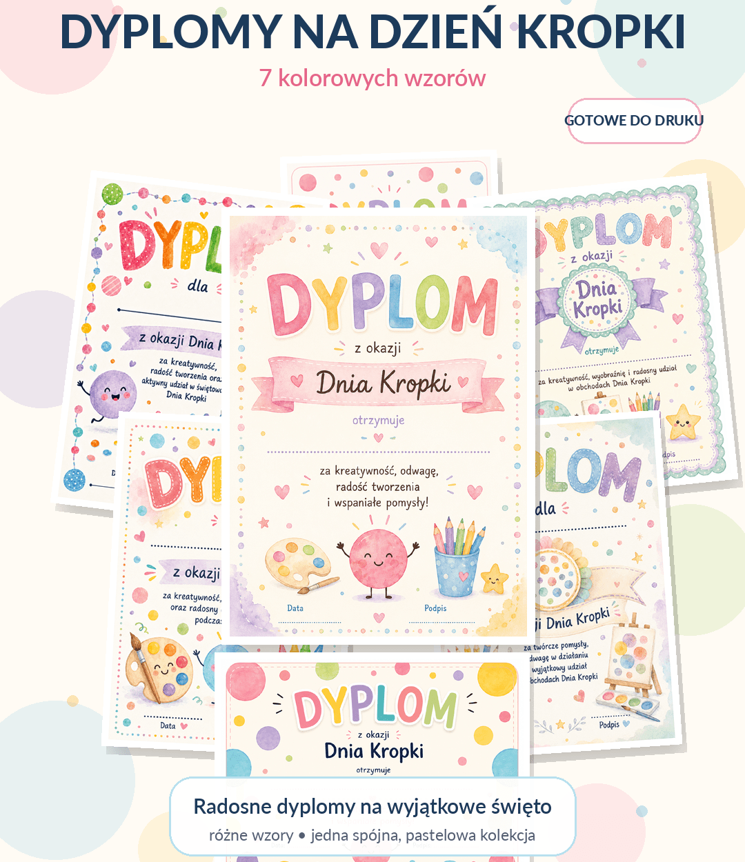 Dyplom Dzień Kropki