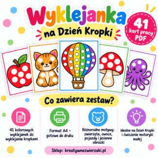 Wyklejanka na Dzień Kropki