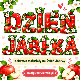 Napis "DZIEŃ JABŁKA"