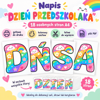 Napis Dzień Przedszkolaka