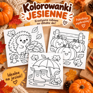 Jesienne Kolorowanki