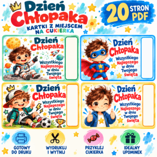Szablony na Upominki - Dzień Chłopaka