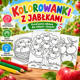 DARMOWE Kolorowanki Dzień Jabłka