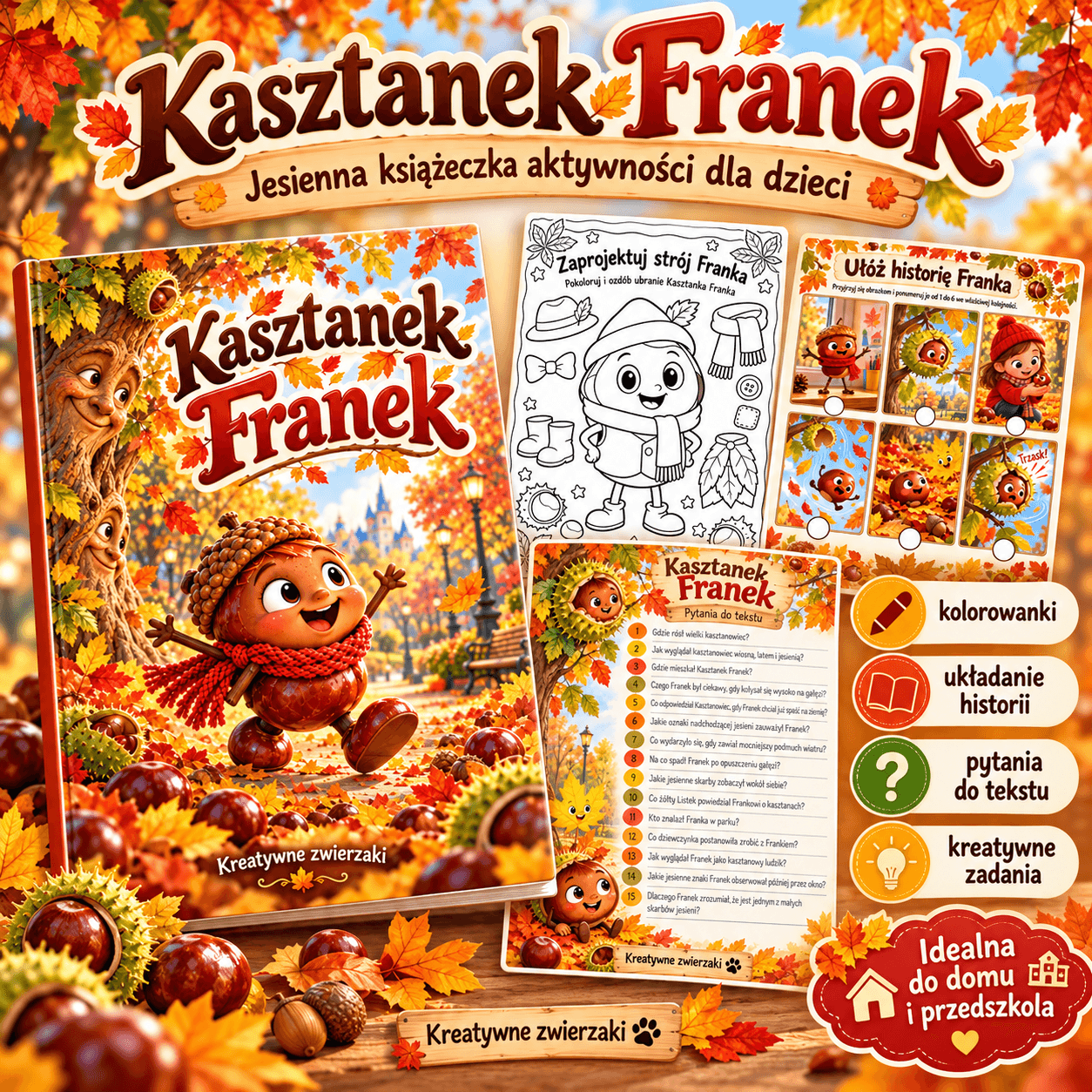 Kasztanek Franek - opowiadanie o Darach Jesieni