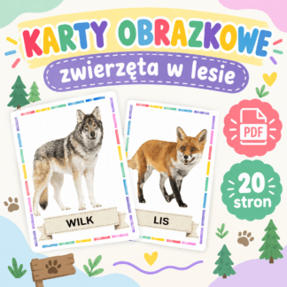 Karty obrazkowe - zwierzęta w lesie